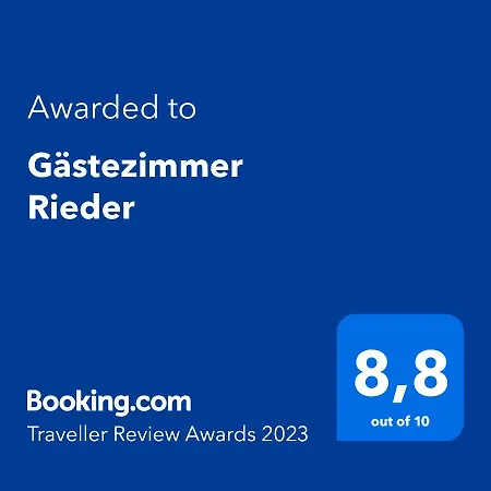 게스트하우스 Gaestezimmer Rieder
